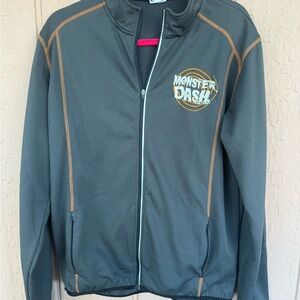 EUC Team Ortho Monster Dash Gray Athletic Running Jacket Size M-L
